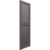 Ekena Millwork Mid-America Vinyl, TailorMade Cathedral Top Center Mullion, Open Louver Shutters, L11430018 L11430018